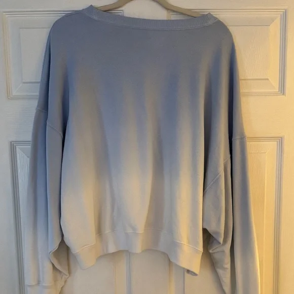 Hollister Blue and White Ombre Sweatshirt - Picture 2 of 3